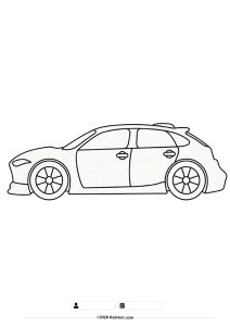 Sports Car Coloring Page