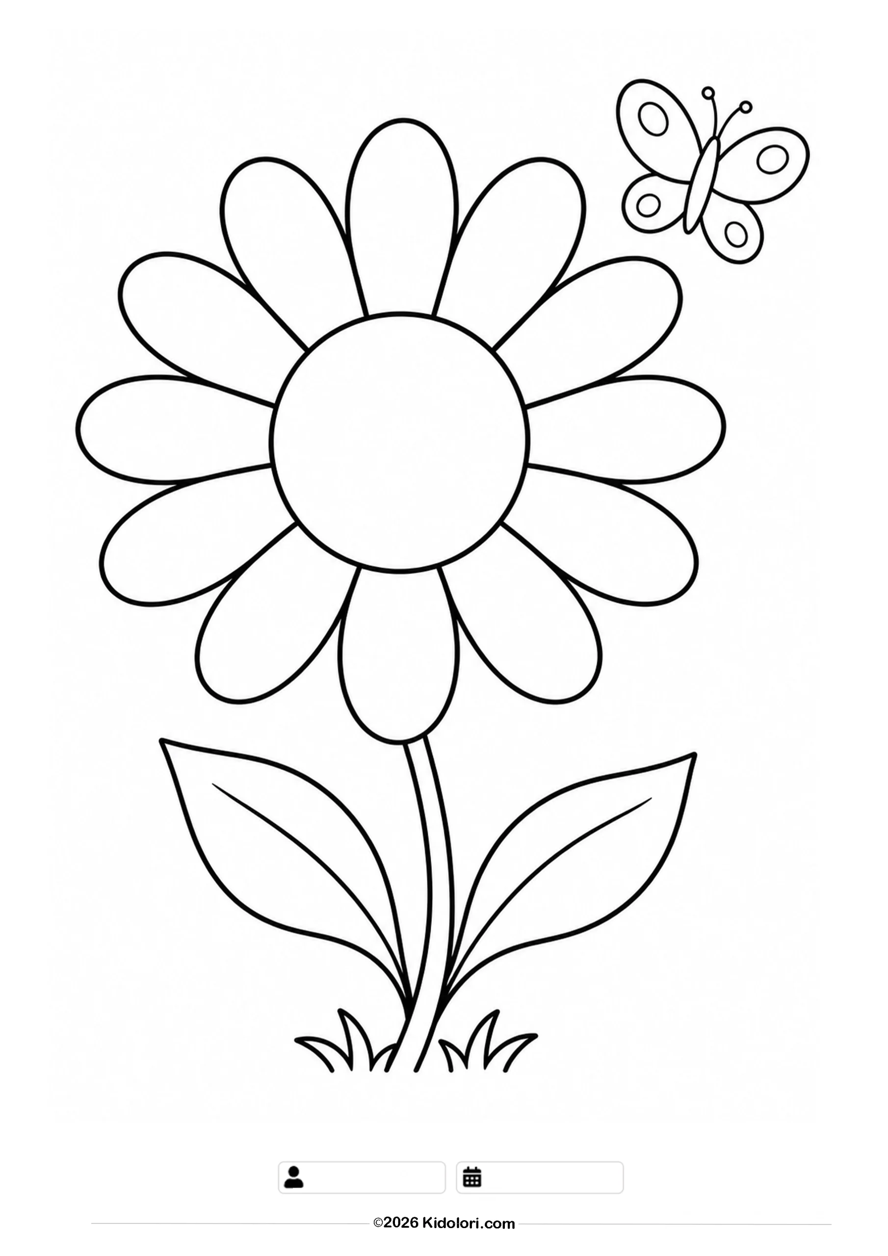 Daisy Coloring Page